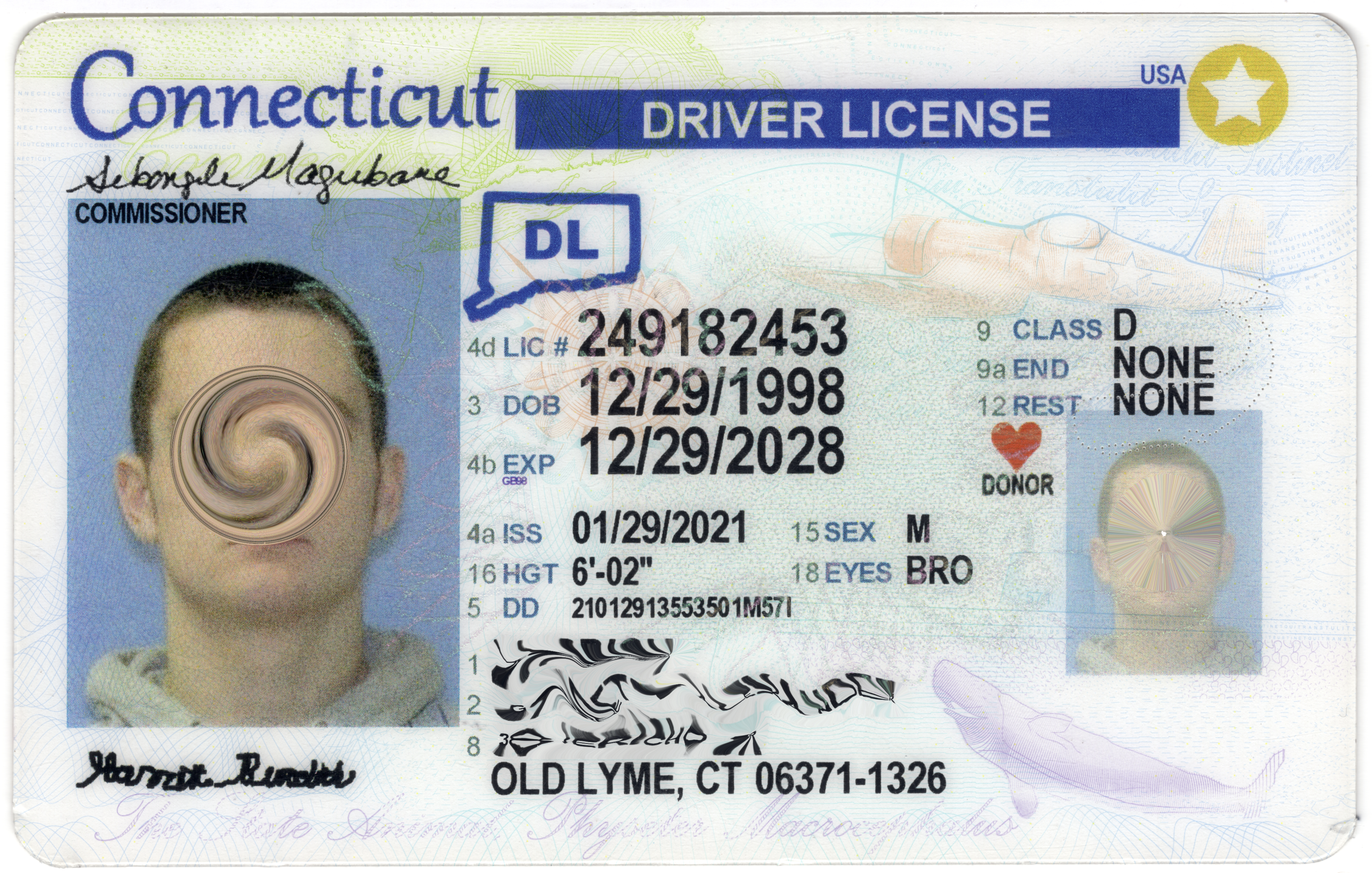 Front of CT ID